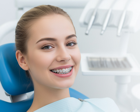 Металлические брекеты Biomim (США) 1&nbsp;зубной ряд с&nbsp;установкой &laquo;под&nbsp;ключ&raquo;