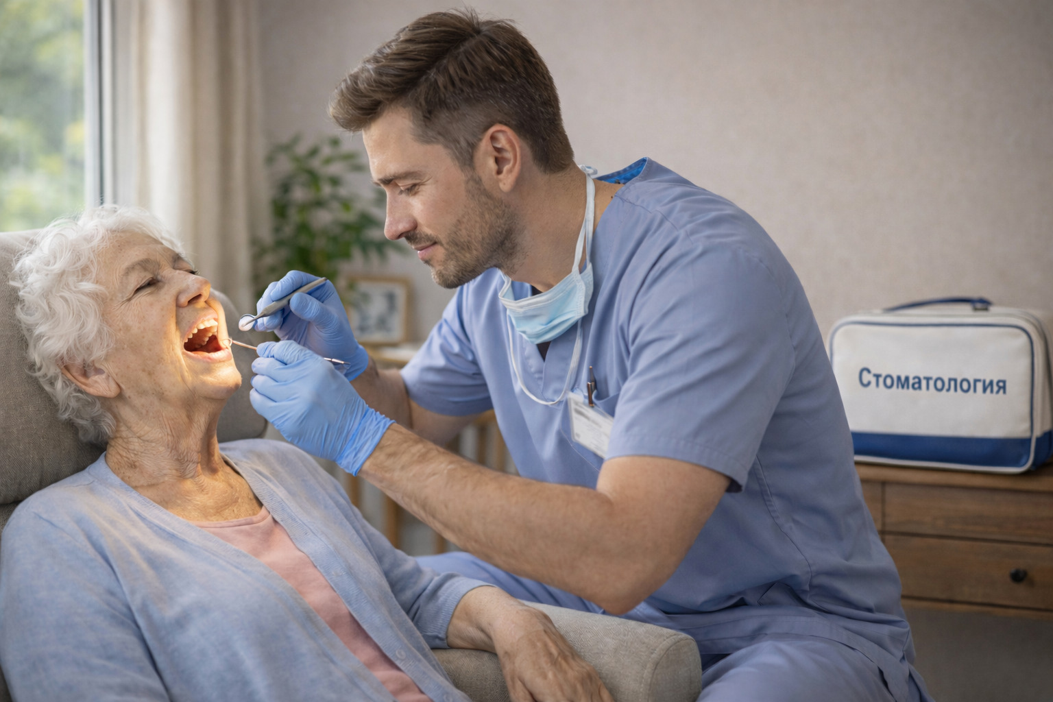 Лечение зубов на дому